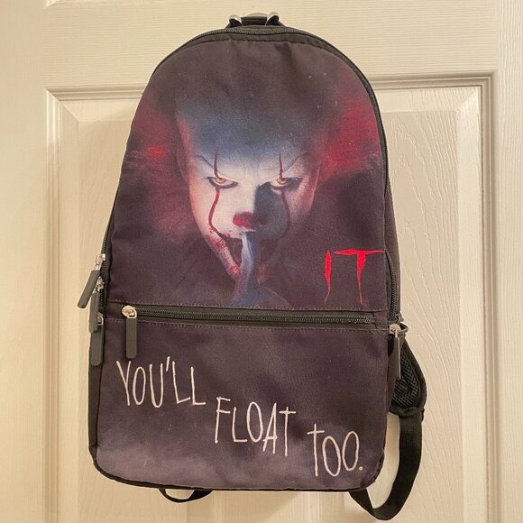 IT the movie Full Size Pennywise Back Pack Book Bag You'll Float Too - Picture 1 of 5